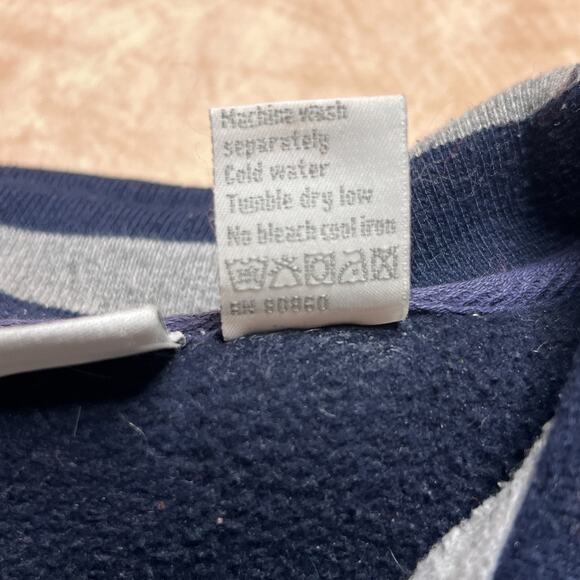 Vintage 90s Artisans Wolf Embroidered Quarter Zip Jacket Gray Long Sleeve Animal - Picture 5 of 6